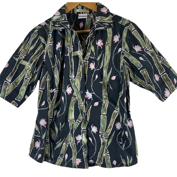Columbia Tops - Columbia River Resort s shirt top bamboo black pink green